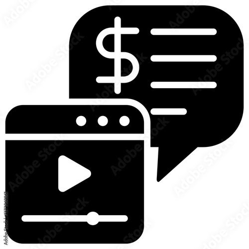 Monetization Glyph Icon