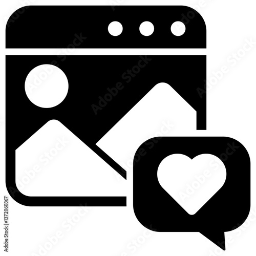 Engagement Glyph Icon
