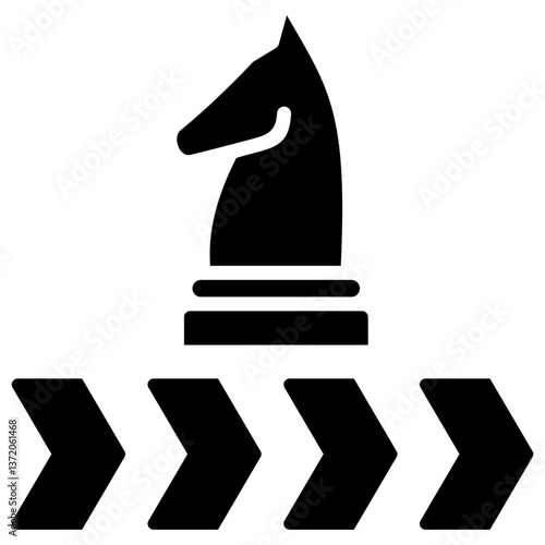 Strategy Glyph Icon