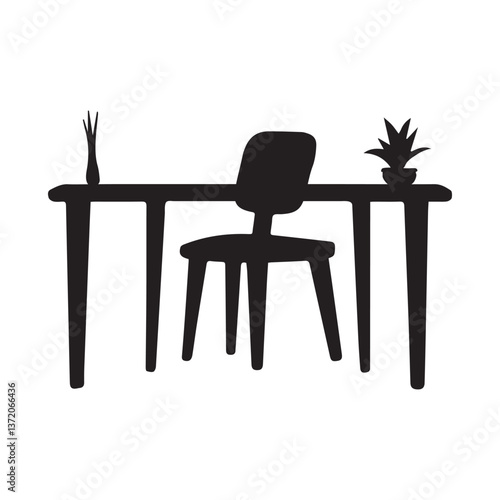 dining table and chairs