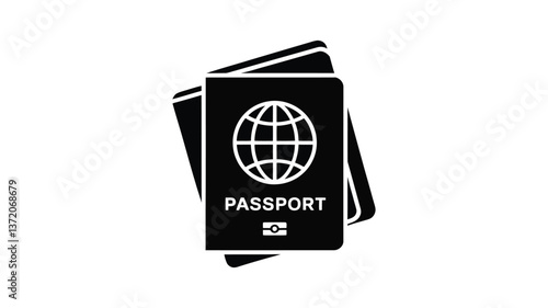 Passport for Journey: A symbolic depiction of a passport, a staple of travel and global exploration. A gateway to the world