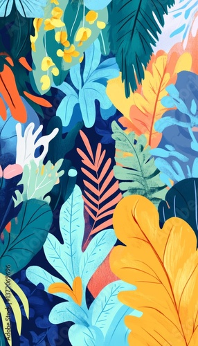 Vibrant spring illustration celebrating nature s awakening with joyful colors and lively scenes