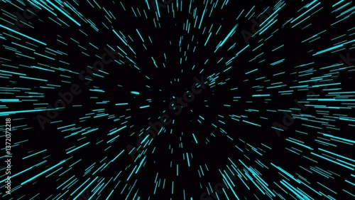 Hyperspace jump animation, super speed space starlight, Light Speed ​​Concept, 4k.