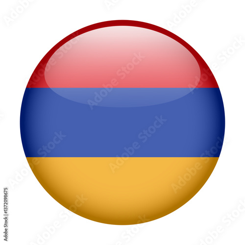 flag of Armenia, button round glossy icon Free Download flag of Armenia, button round glossy icon - GFXLoad