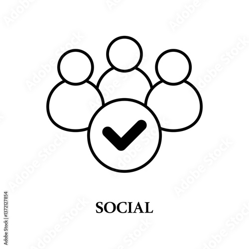 Icon a social, isolated against a clean background.