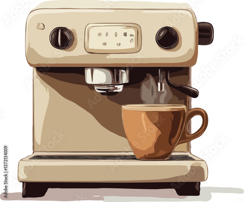 coffee maker vector art
