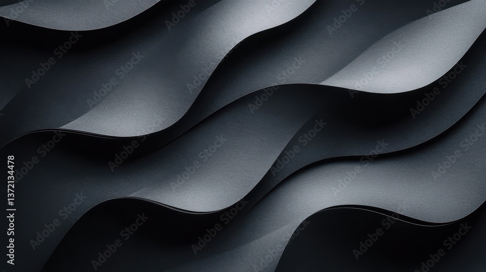 Obraz premium folding paper marks, laser printer print with black color, a4 paper overlay. illustration