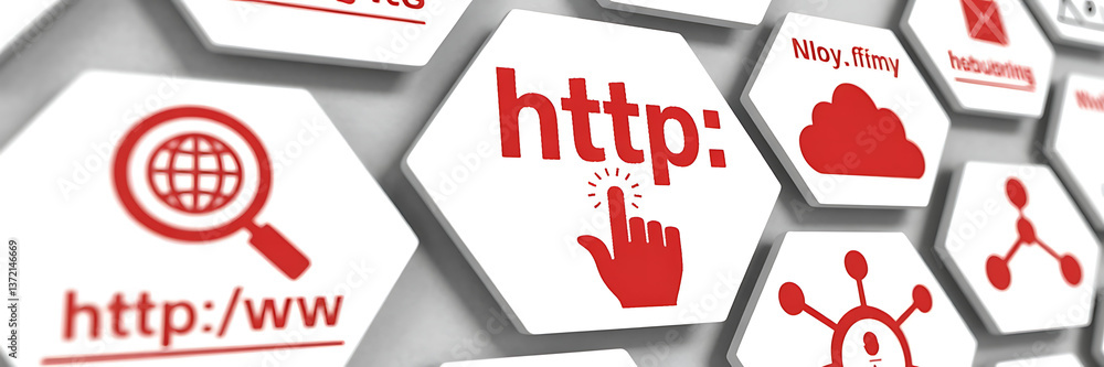 HTTP Concept with 3D Illustration and Blurred Background – Hypertext Transfer Protocol and Web Communication Technology HTTP Concept with 3D Illustration and Blurred Background – Hypertext Transfer Protocol and Web Communication Technology