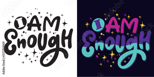 Cute hand drawn doodle lettering quote. Lettering for t-shirt design, mug print, bag print, clothes fashion. 100% hand drawn vector image.