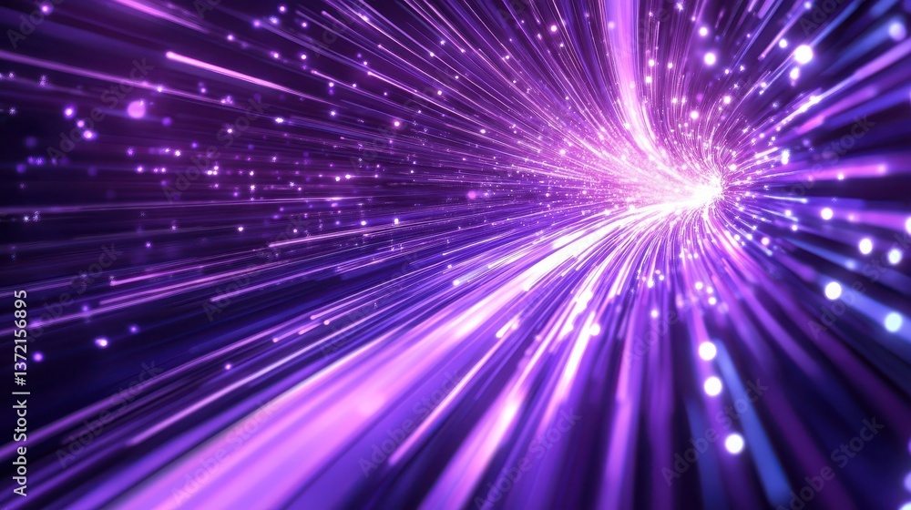 Purple and Silver light trails, the flow of data within computer systems or networks, the transfer of information .internet speed, data transfer, fast computing. illustration Purple and Silver light trails, the flow of data within computer systems or networks, the transfer of information .internet speed, data transfer, fast computing. illustration