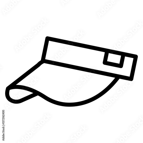 Visor Vector Line Icon Design