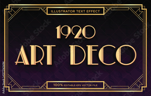 1920 art deco frame text