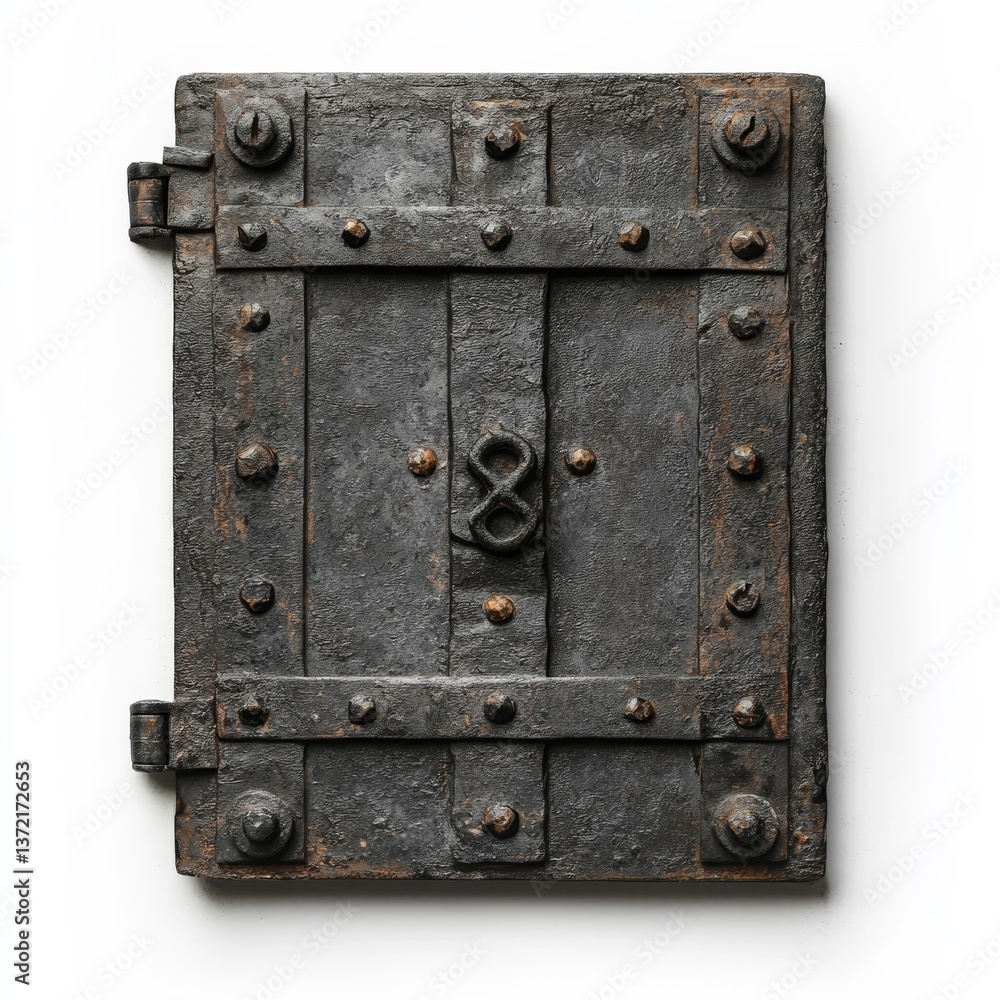 Fototapeta premium White background, hatch secured