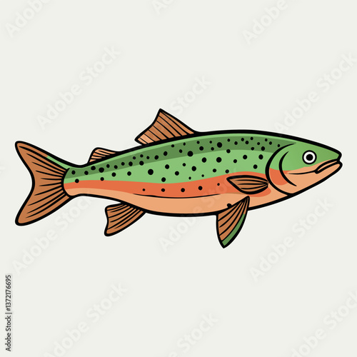 Vector  illustration of a Fish.