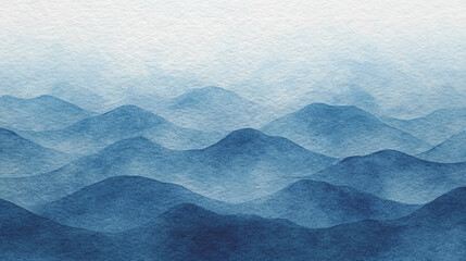 Blue azure turquoise abstract watercolor background for textures backgrounds and web banners design. Abstract background blue colors. Watercolor painting with turquoise sea waves pattern gradient