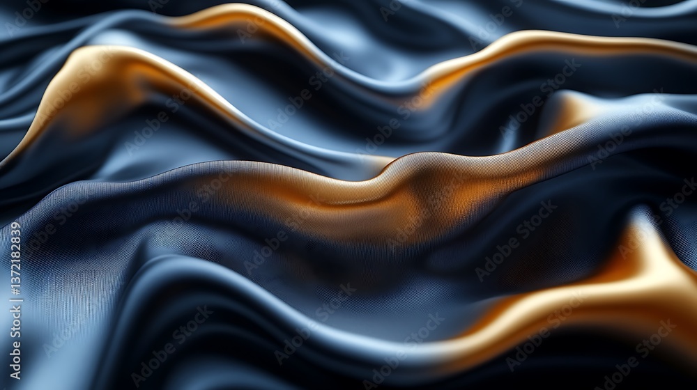 Fototapeta premium A superconductive silk satin hovering slightly above its surface, with perfect folds undisturbed by gravity or friction.