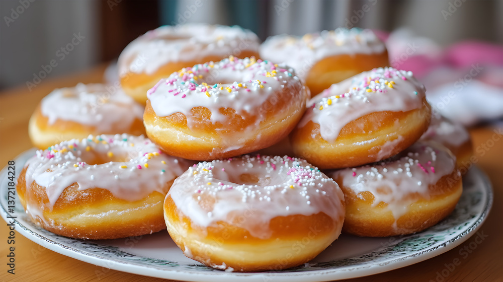 Preparing Homemade Donuts Preparing Homemade Donuts