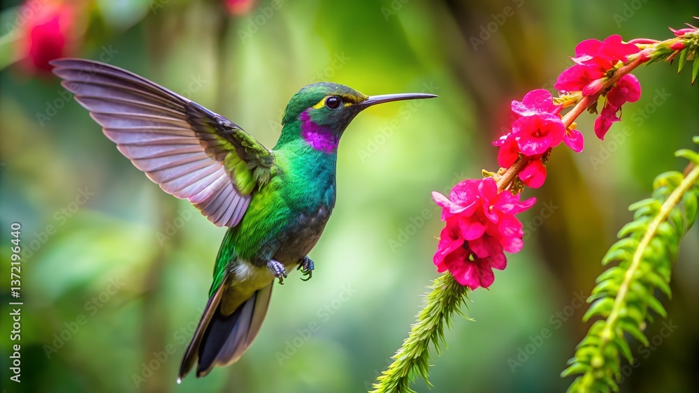 Fototapeta premium Hummingbird on a flower