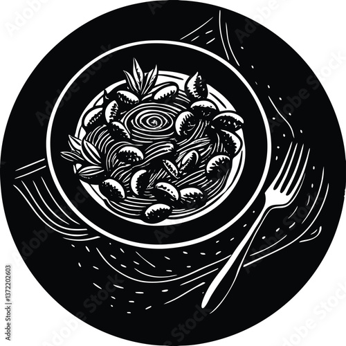 Chinese zodiac dragon art on a black round plate design