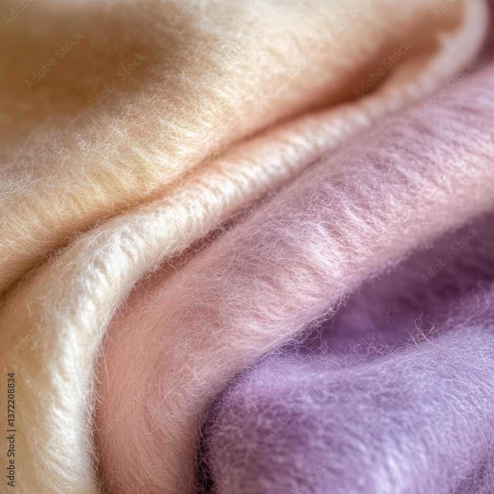 Fototapeta premium A close-up of the soft plush texture 