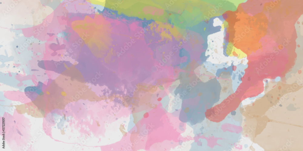 Fototapeta premium Bold Artistic painted abstract background. Oil drop, ink paper, watercolor abstract background. concrete wall graffiti.Colorful and bright watercolor background texture with grunge watercolor splashes
