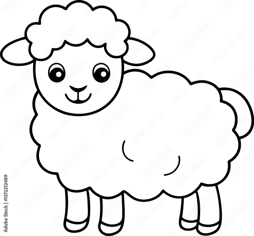 vector illustration of sheep vector illustration of sheep