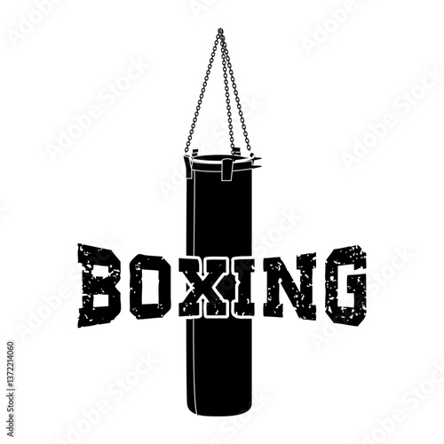 boxing club labels and badges.  Vector illustration.