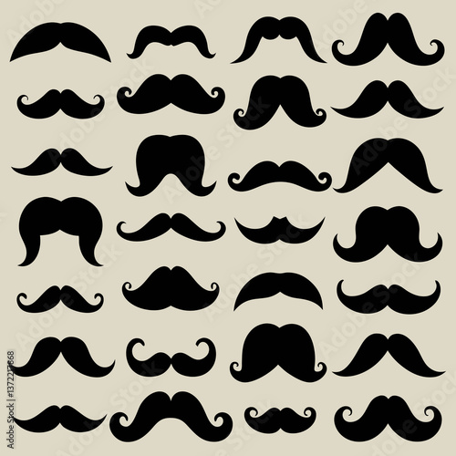 set of mustaches