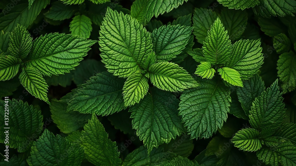 Close-up view of fresh green leaves with intricate textures showcasing nature's beauty. Perfect for eco-friendly and botanical themes. Close-up view of fresh green leaves with intricate textures showcasing nature's beauty. Perfect for eco-friendly and botanical themes.