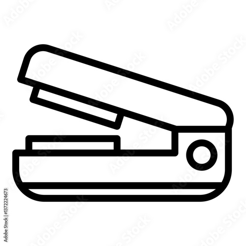 Stapler Vector Line Icon Design