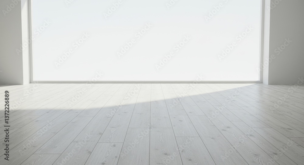 A bright open room with sunlight and a wooden floor A bright open room with sunlight and a wooden floor