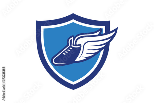 A vector art illustration of a track and field logo.eps