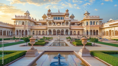 Rajasthan Palace Courtyard Sunrise