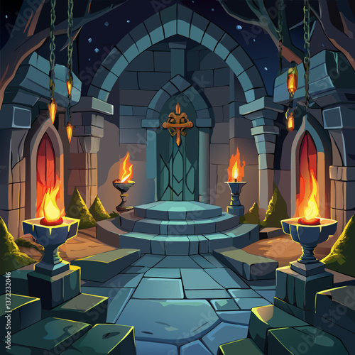 Dark Dungeon Vector background