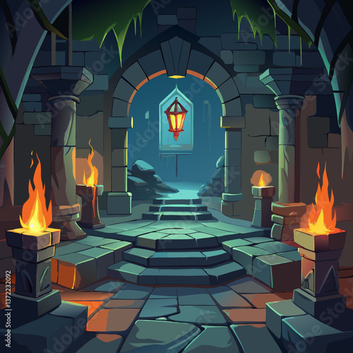 Dark Dungeon Vector background