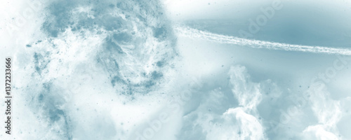 Captivating Cosmic Vortex with Enigmatic Nebula, Soft Fluid Texture, and Celestial Energy

