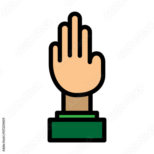 Volunteer Vector Filled Icon Design