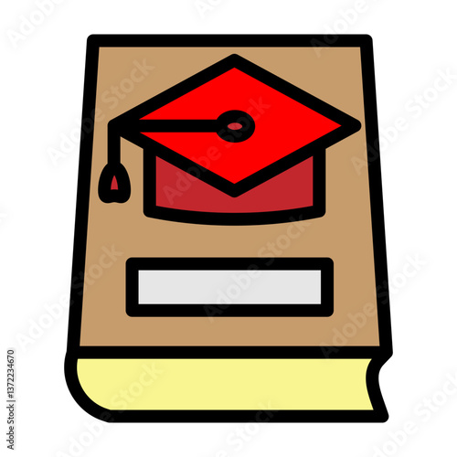 Thesis Vector Filled Icon Design