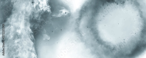 Enigmatic Celestial Landscape with Fluid Nebula, Captivating Swirl, and Soft Light

