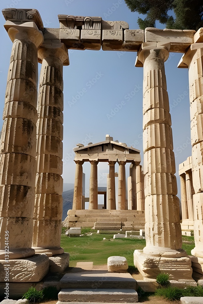 Ancient Greece, ruins, temples, Ancient Greece, ruins, temples,