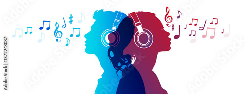 sagoma, silhouette, ascoltare musica, podcast, dj, musica, audio