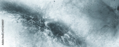 Enigmatic Cosmic Flow with Soft Nebula and Artistic, Fluid Whirl

