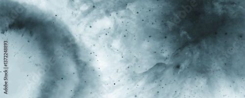 Enigmatic Cosmic Flow with Soft Nebula and Artistic, Fluid Whirl

