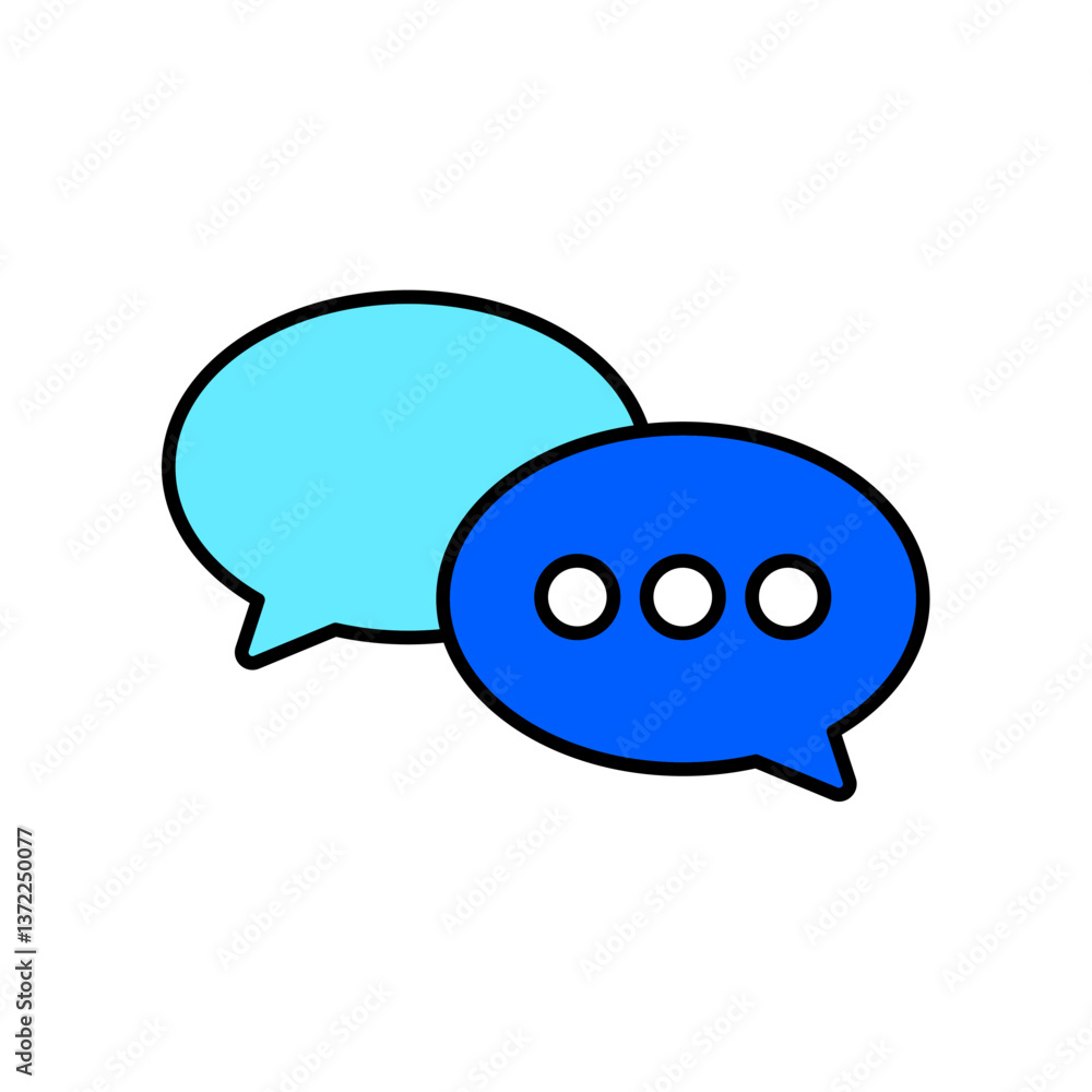 Icon a discussion, isolated against a clean background. Icon a discussion, isolated against a clean background.