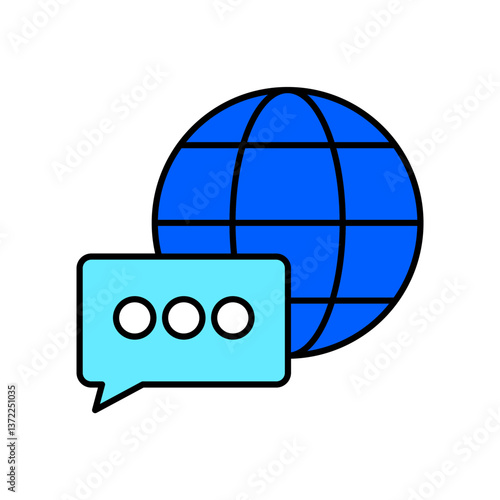 Icon a language, isolated against a clean background.