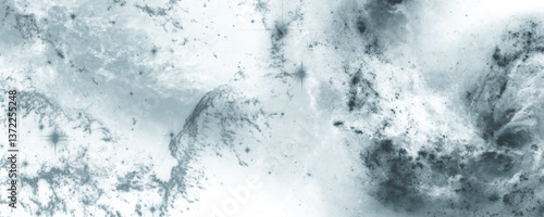 Deep Blue Universe with Enigmatic Nebula and Captivating Swirling Motion

