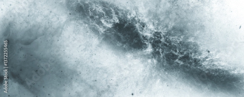 Celestial Harmony in Abstract Form with Misty Nebula and Dynamic Flow

