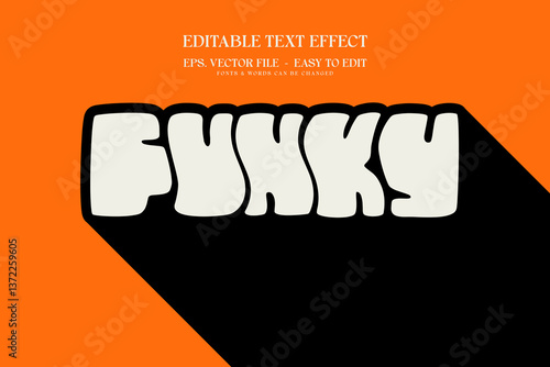 Funky editable text effect