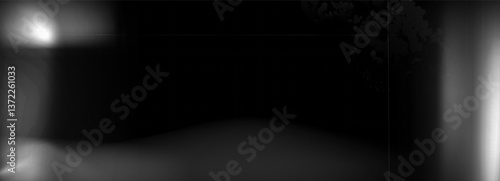 Old film grain light gradient. Camera noise filter. Abstract retro photo texture effect background. Vintage screen with dust and spots scratch. Blur black and white vector grunge backdrop.