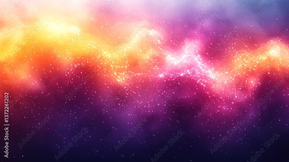 Colorful nebula clouds with sparkling stars in deep space background for wallpaper Colorful nebula clouds with sparkling stars in deep space background for wallpaper